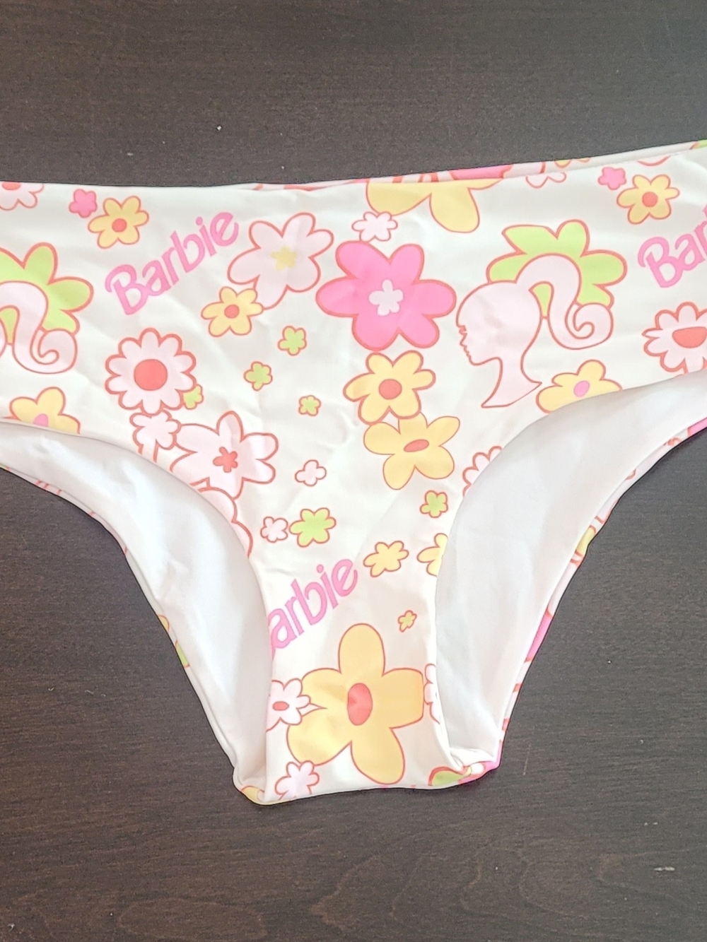 Forever 21 Barbie Floral Bikini Bottoms - White, Pink, Yellow